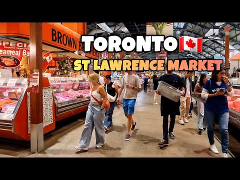 Toronto St Lawrence Market FOOD MARKET Shopping in Toronto Ontario Canada 4k