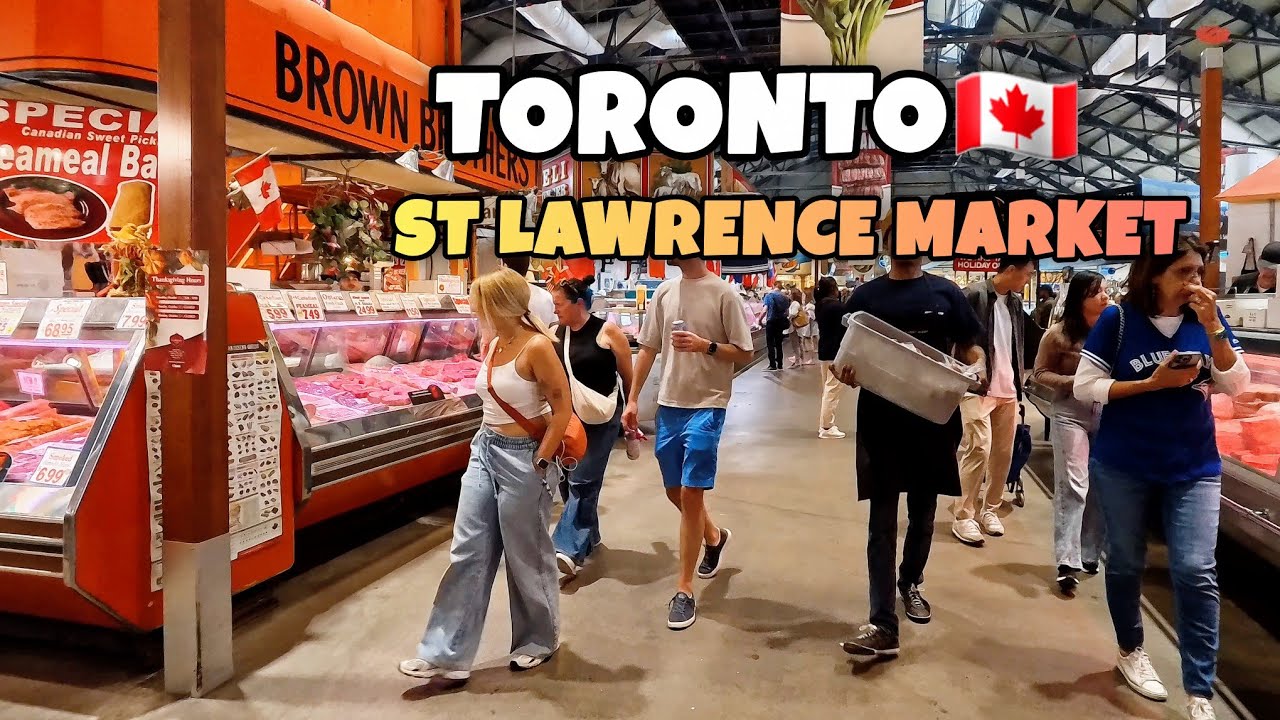 Toronto St Lawrence Market FOOD MARKET Shopping in Toronto Ontario Canada 4k