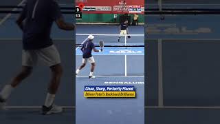 Clean, Sharp, Perfectly Placed 🎯 Dhiren Patel’s Backhand Brilliance 🔥 #shorts #viral #pickleball