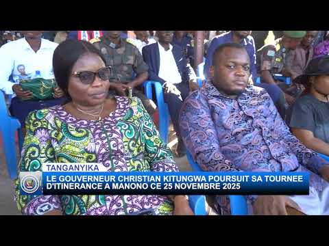 Governor Christian Kitungwa Muteba Arrived In Manono On Tuesday November 25 2025 