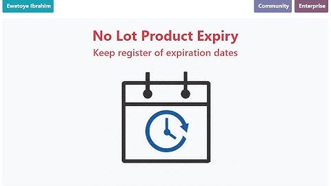 Odoo No Lot Product Expiry | Record Product Expiration Without Tracking Lot/Serial Numbers