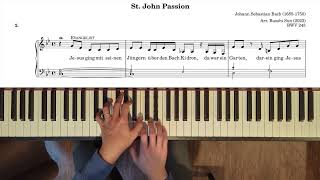 St John Passion: 2. Jesum von Nazareth (piano transcription)