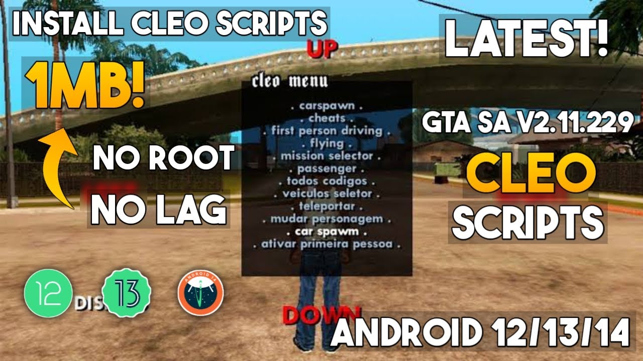 GTA SA V2.11.229 Latest Cleo Mods | New Cleo | Supports Android 12,13 ...