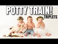POTTY TRAINING 2 YEAR OLD TRIPLETS! We are SO PROUD!!