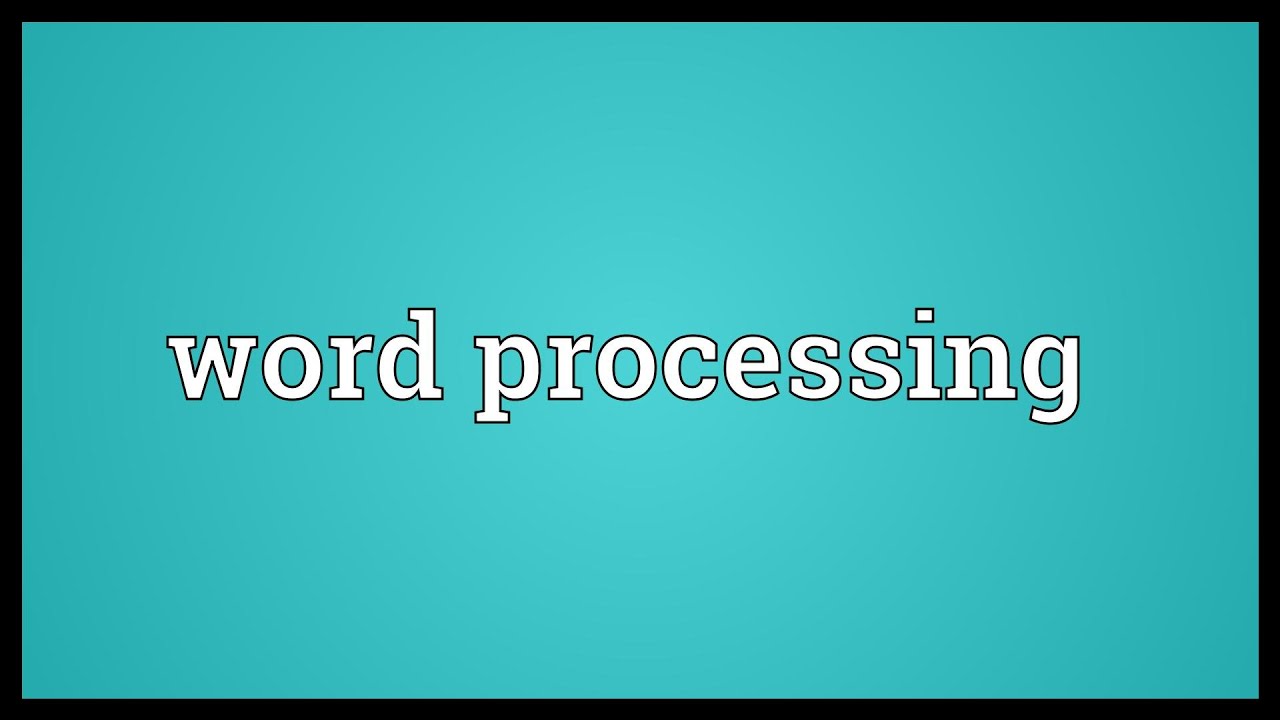 google word processing