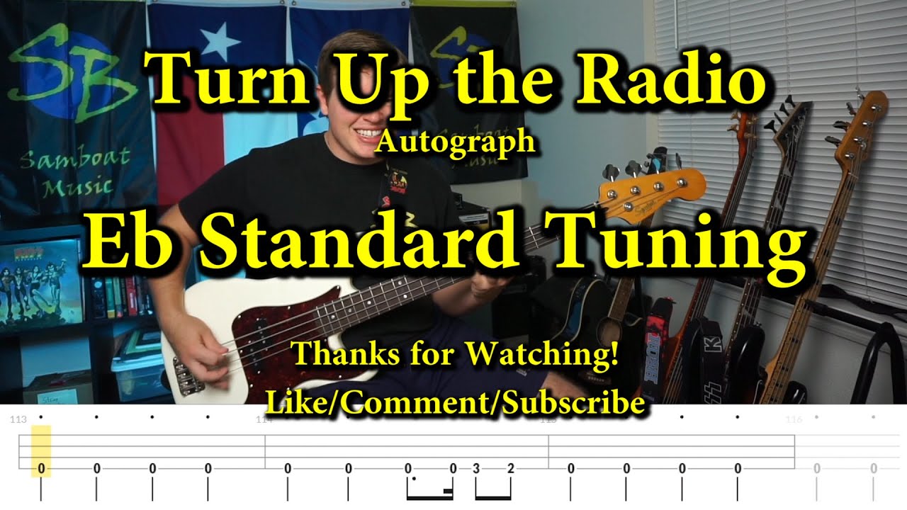 Turn Up the Radio Autograph (Bass Cover with Tabs) YouTube