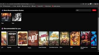 AI Movie Recommendation System | React + FastAPI + Machine Learning Project