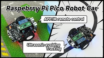 Cute robot car for Raspberry Pi Pico support MicroPython programming
