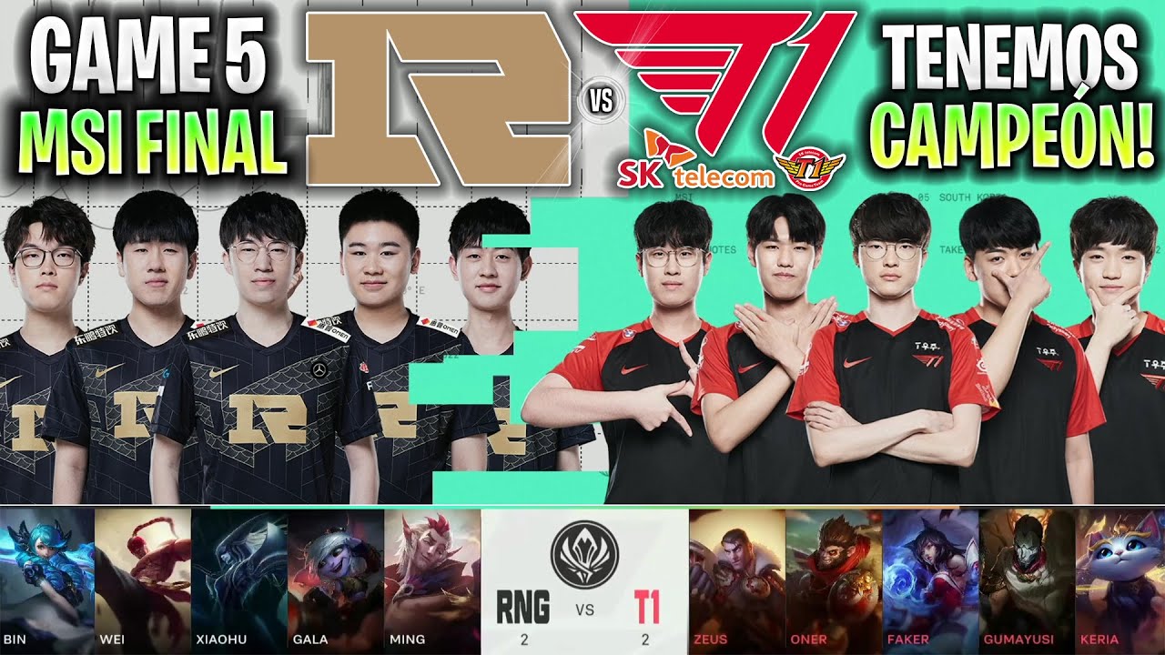 THIS IS HOW THE GRAND FINALE ENDS!  |  RNG vs. T1 GAME 5 GRAND FINAL MSI 2022 LVP SPANISH