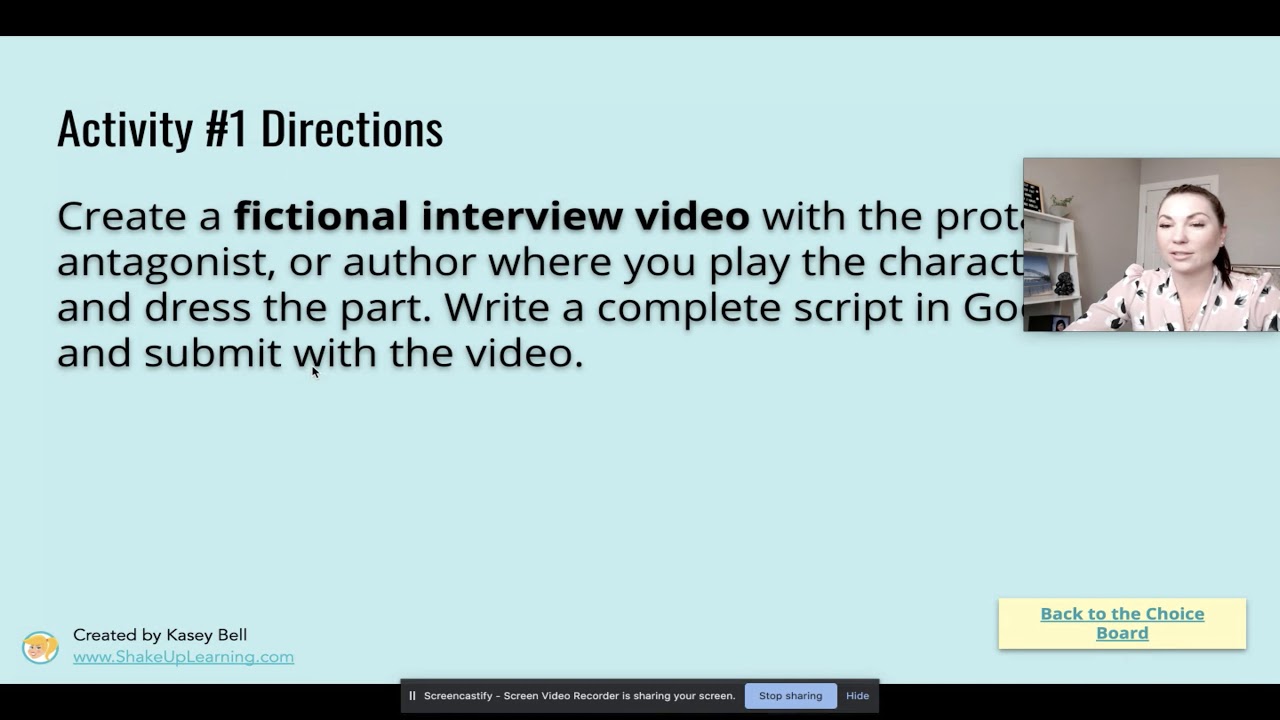 How to use ChoiceBoards with Students in Google Classroom for GSCS ...