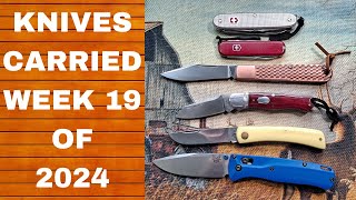 THE KNIVES I CARRIED FOR WEEK 19 OF 2024 #weeklyupdate #everydaycarry #edc