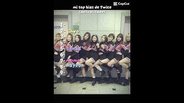 Mi top bias de TWICE #kpop #twice #nayeon #jeongyeon #momo #sana #jihyo #mina #dahyun #chae #tzuyu
