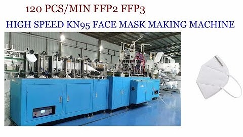 KN95 высокоскоростной,HIGH SPEED KN95 POSITION MASK MACHINE WITH 20 UNITS SERVO MOTOR FOR 130PCS/MIN