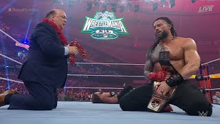 Roman Reigns Vs Randy Orton Vs Styles Vs Knight WWE Royal Rumble 2024 Highlights Undisputed Title