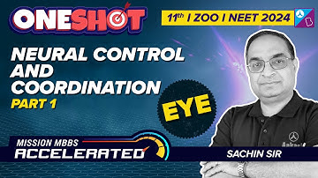 Neural Control and Coordination Class 11 Biology (Chapter 21) One Shot | NEET 2023 Exam | Sachin Sir