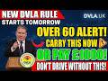 🚨 DVLA Warning for Over 60s New Rule Begins TOMORROW Don’t Drive Without This!
