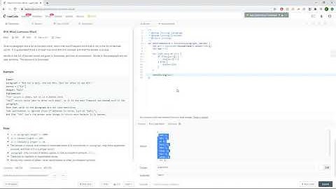 LeetCode 819:  Most Common Word