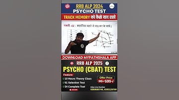 🔥RRB ALP Psycho Track Memory Test को याद करने की बेहतरीन Trick!😮