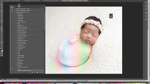 Creating a Rainbow Wrap on a baby using LSP Actions