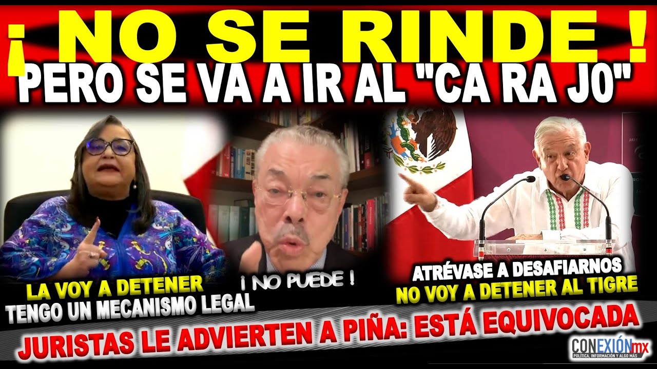 AMLO ¡No va a poder! Piña ¡La pararé! Reforma está en un hilo, no pararé a la gente le advierte el