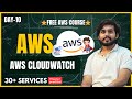 Day 10 AWS CloudWatch Tutorial | Monitor EC2, Set Alarms, Send Alerts | #monitoring #awstutorial