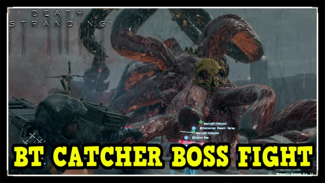 Death Stranding Bt Catcher Boss Fight Catcher Crusher Trophy Guide Hard Difficulty