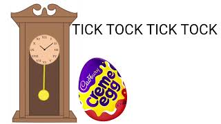 Creme egg advert - clock Tick Tock