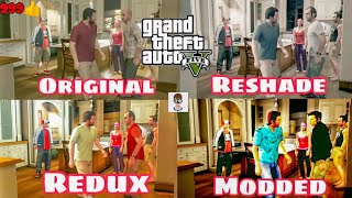 Comparison - GTA V Original vs Reshade vs Redux vs Modded (GTA 5 Fame or Shame)