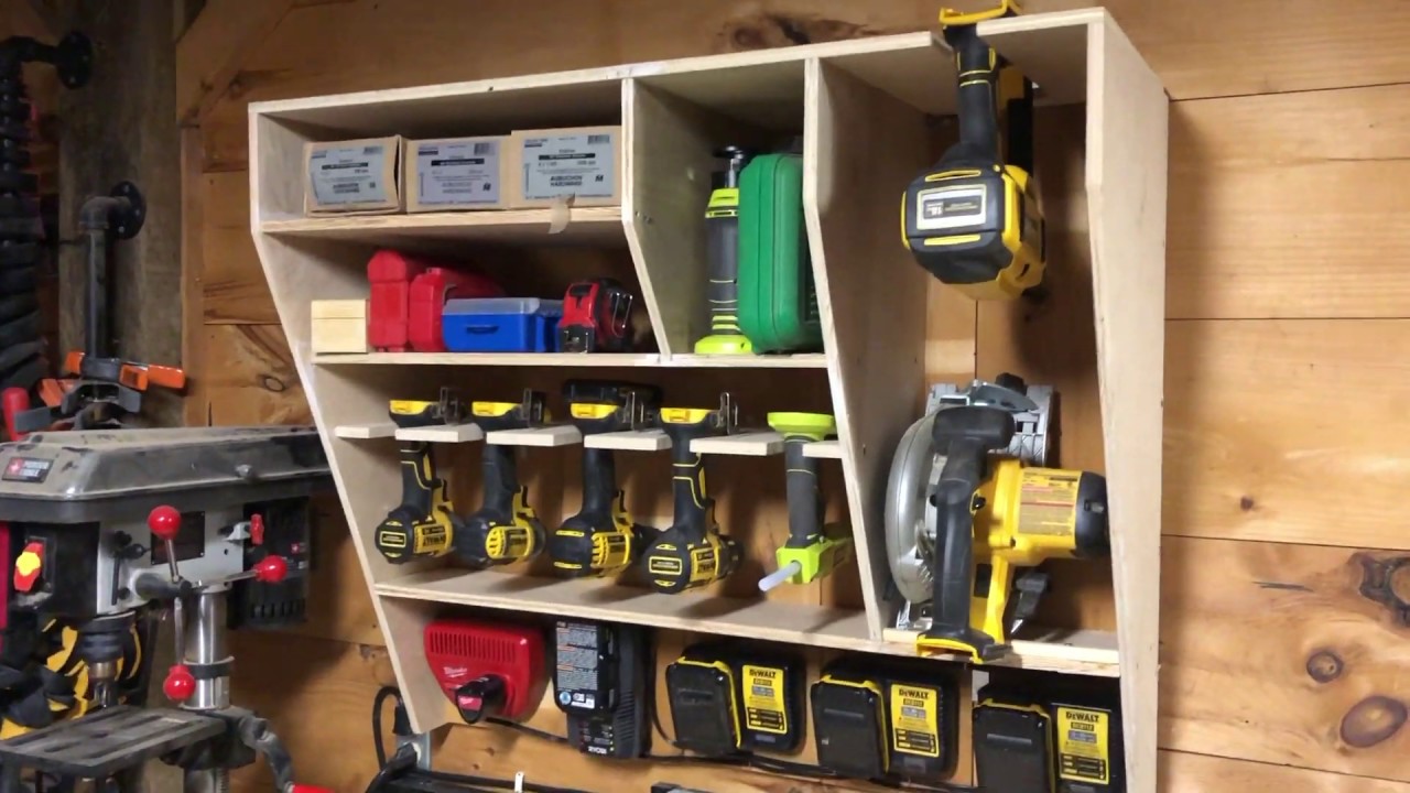 Cordless Tool Charging Station Shop Upgrades YouTube Cordless Tool Charging Station Shop Upgrades YouTube