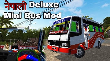 Nepali Mini Bus Mod for BUSSID | Nepal Bus Simulator | Sanvi Travels | Nepali BUSSID Mod