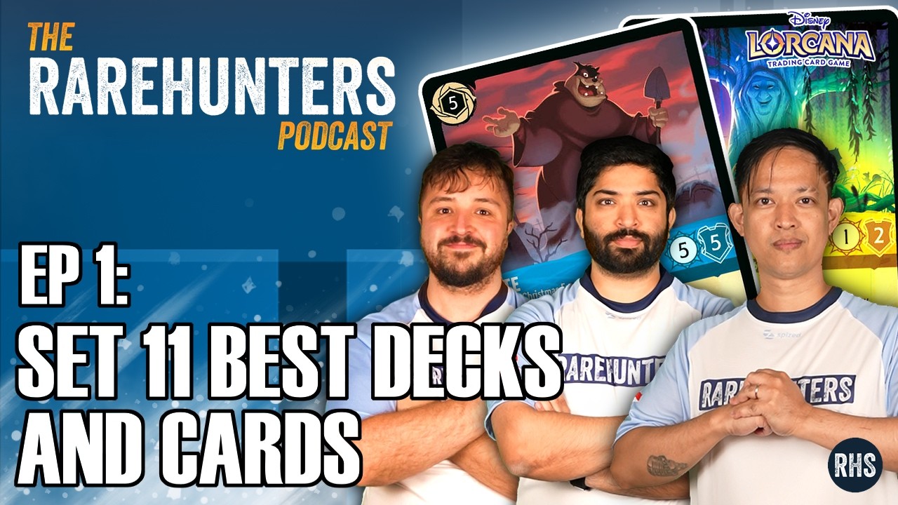 Set11 BEST Decks and Cards - Disney Lorcana Winterspell - The Rarehunters Podcast Ep1