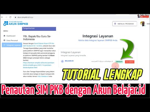 LIVE Cara Menautkan Akun Belajar id dengan SIMPKB 2022 agar Bisa Login SIMPKB pakai Akun Belajar id