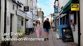 [UK] Bowness-on-Windermere, Lake District | Town Centre Walk 2022【4K】