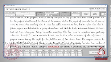 PROOF READ (QC) CRYSTAL PROOF READING SOFTWARE