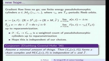 An integral lift of contact homology - Joanna Nelson