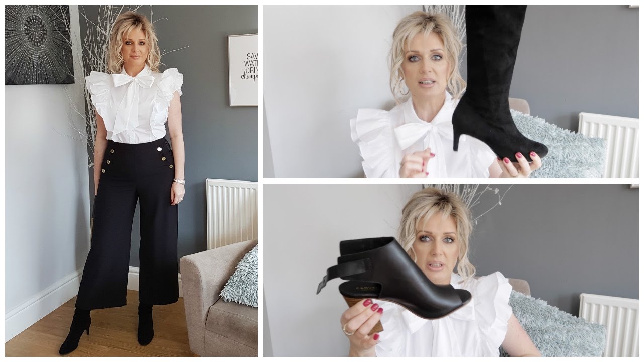 culottes with ankle boots