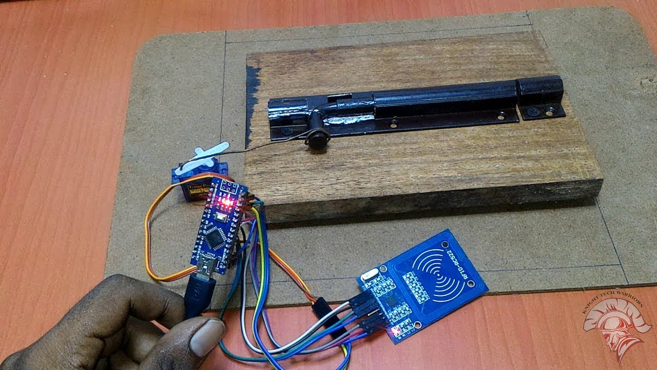 Rfid And Servo Based Door Lock System Project Youtube