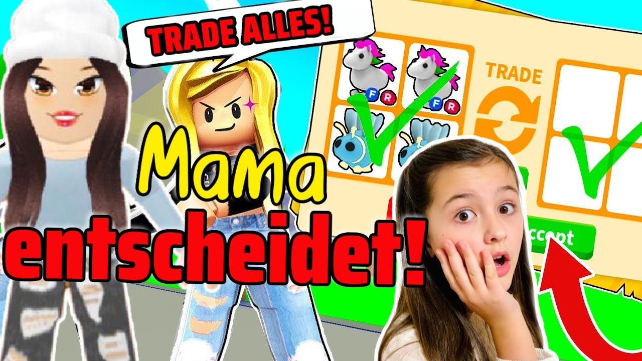 MAMA entscheidet meine TRADES in ADOPT ME!! 😱 VERLIERE ich mein INVENTAR? 😭 Alles Ava Gaming