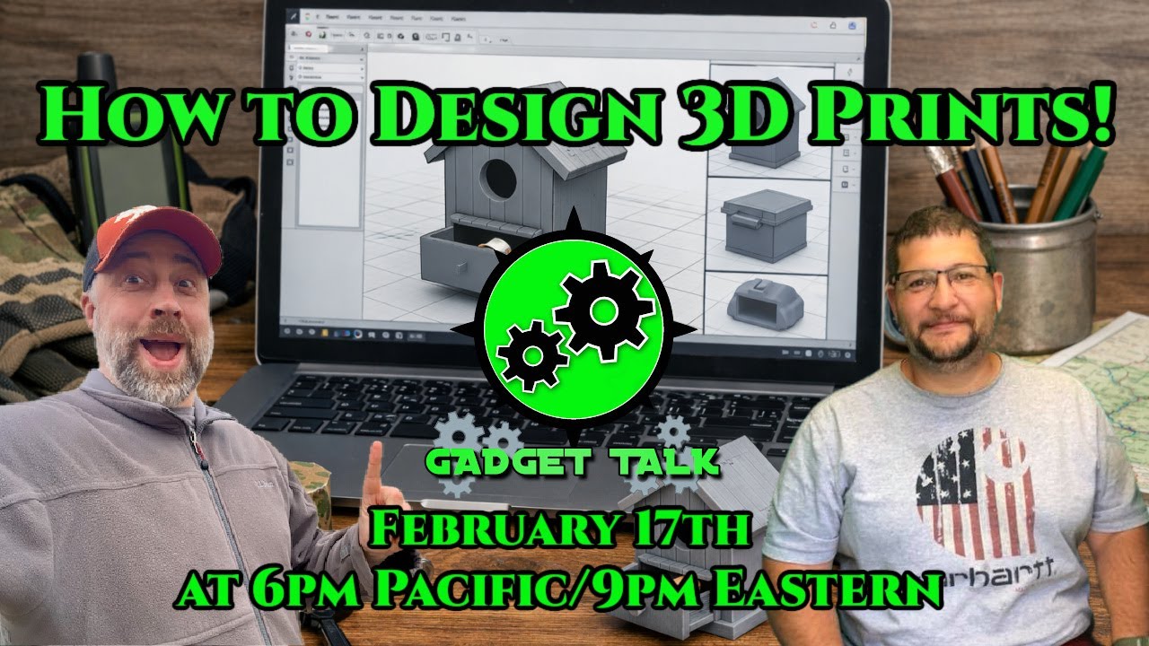 Gadget Talk - How to Design 3D Prints!  📱
