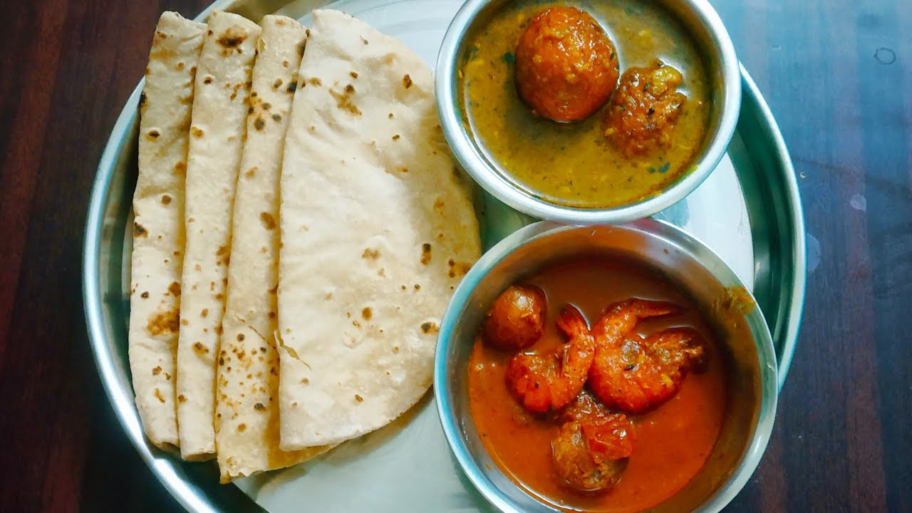 ASMR:Eating Prawns Curry🍤, Egg Curry with Roti(Chapati) Mukbang||# ...