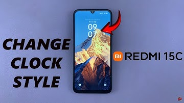 Redmi 15C: How To Change  lock Screen Clock Style