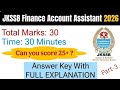 JKSSB FAA Mock Test | Mock Test for Accountancy & Bookkeeping | FAA Test Series | JKSSB FAA 2026