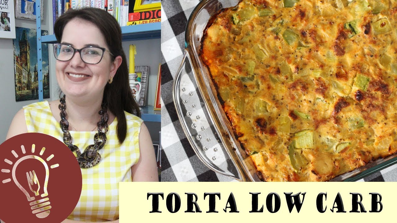 TORTA DE FRANGO COM ABOBRINHA LOW CARB