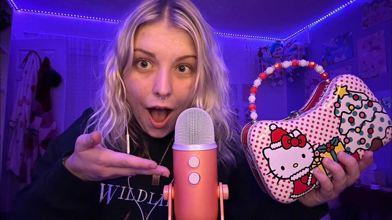 ASMR Christmas Haul Show and Tell + Lots of Rambles 💗 Tapping, Scratching, Gripping ✨ Day 12 🎄🎁❤️