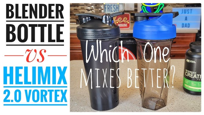 HELIMIX 2.0 Vortex Blender Shaker Bottle Holds upto 28oz, No Blending Ball  or Whisk