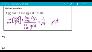 PCAB Unit 9 Limits Lesson 3