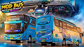 MOD BUS GRATIS! Full Asesoris   Full RGB   REALISTIS 🔥 | CARA PASANG MOD BUS DI BUSSID