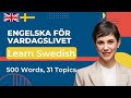 500 Swedish basic words and phrases, 31 topics: Learn Swedish: English-Swedish lesson for beginners