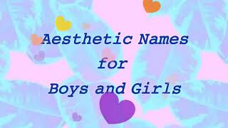 Aesthetic Names for Boys and Girls + Surnames | Roleplayer House screenshot 4