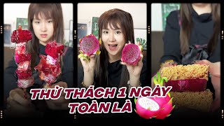 Lần Đầu Tiên Thử Thách 1 Ngày Toàn Là THANH LONG  🤡 || Yến Nồi Cơm Điện